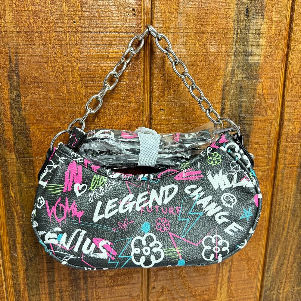 SKINNYDIP LONDON Devyn Graffiti Shoulder Bag